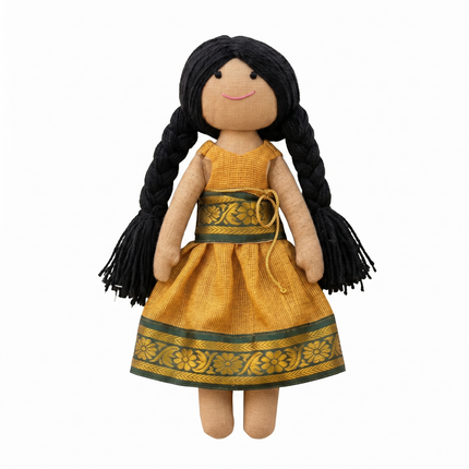 Tradition Doll - Mustard Gold Pattu