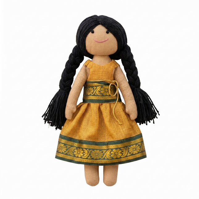 Tradition Doll - Mustard Gold Pattu