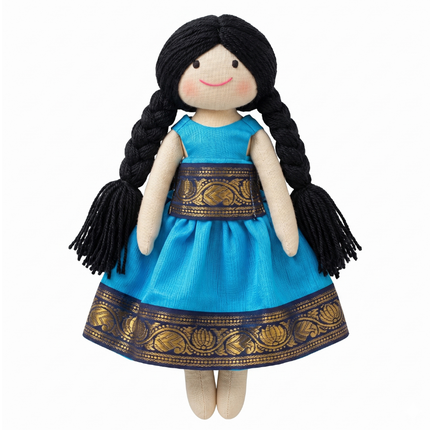 Tradition Doll - Royal Blue Pattu