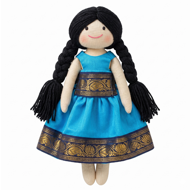 Tradition Doll - Royal Blue Pattu