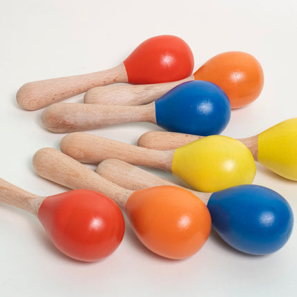 Wooden baby maracas