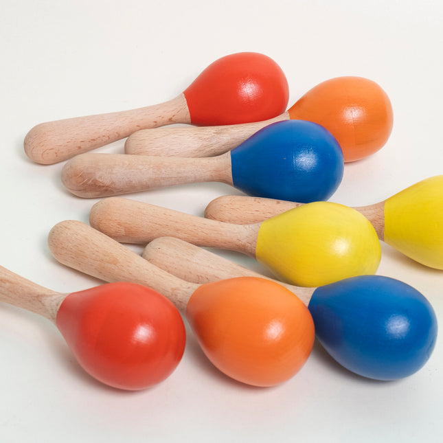 Wooden baby maracas