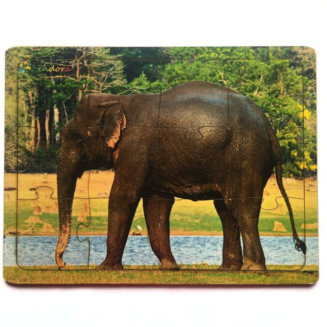 Montessori Jigsaw Puzzle Indian National Heritage Animal Elephant