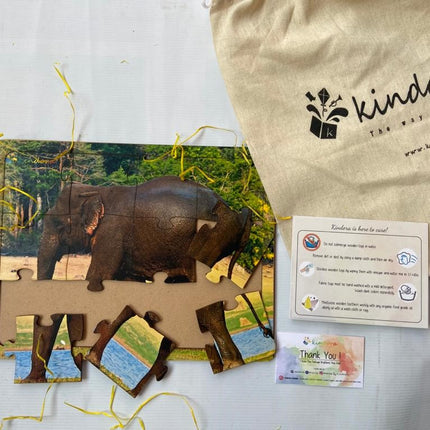 Montessori Jigsaw Puzzle Indian National Heritage Animal Elephant
