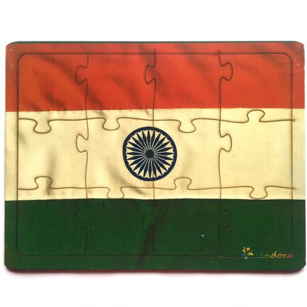 Montessori Jigsaw Puzzle Indian National Flag Tricolor