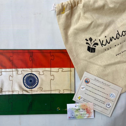 Montessori Jigsaw Puzzle Indian National Flag Tricolor