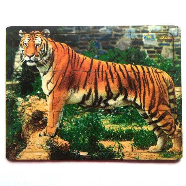 Montessori Jigsaw Puzzle Indian National Animal Tiger