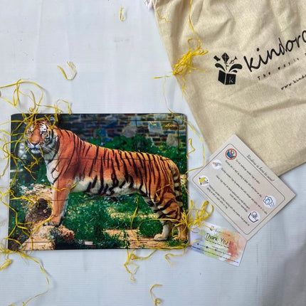 Montessori Jigsaw Puzzle Indian National Animal Tiger